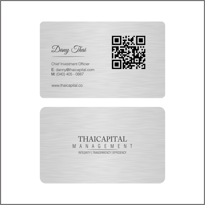 Business Card Design by Tahneit Khan for Thai Capital Management | Design #12369291