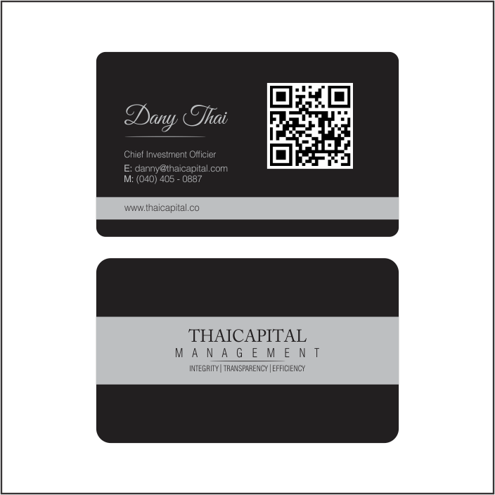Diseño de Tarjeta de Presentación por Tahneit Khan para Thai Capital Management | Diseño #12369335