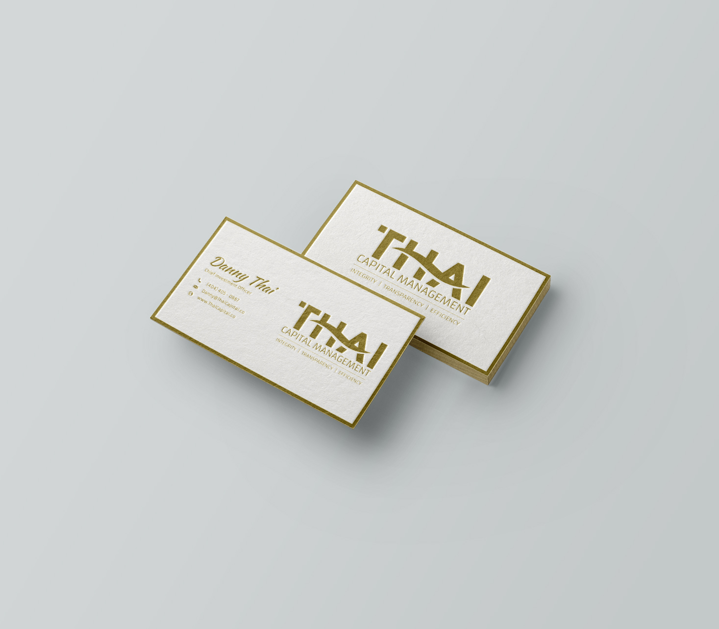 Business Card Design by blinc for Thai Capital Management | Design #12419322