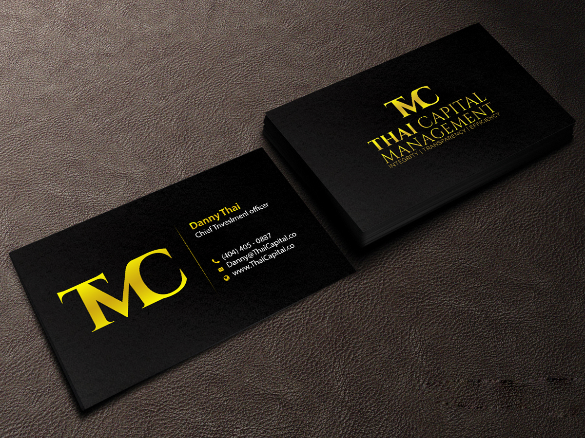 Diseño de Tarjeta de Presentación por Creations Box 2015 para Thai Capital Management | Diseño #12366451