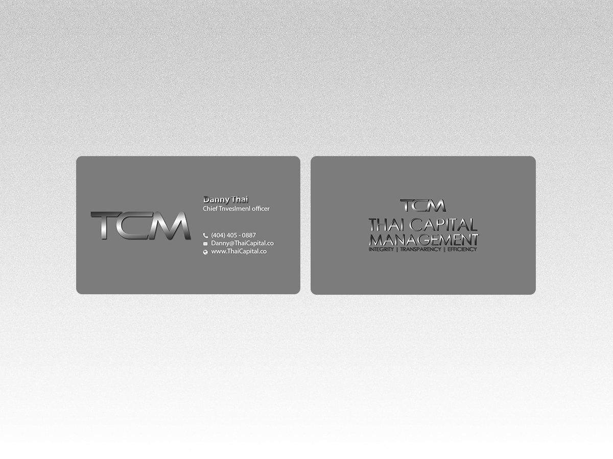 Business Card Design by Creations Box 2015 for Thai Capital Management | Design #12366452
