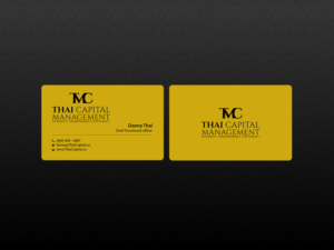 Business Card Design by Creations Box 2015 for Thai Capital Management | Design: #12366453