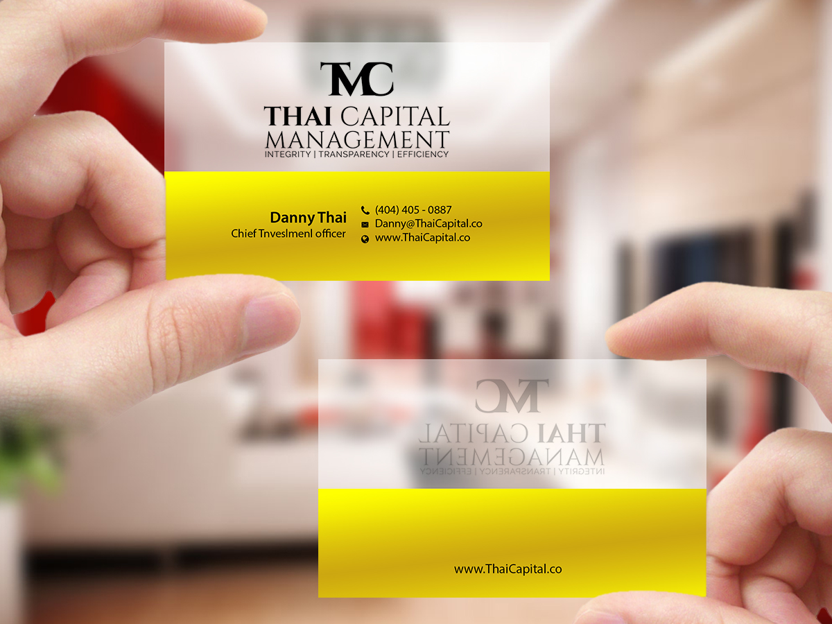 Business Card Design by Creations Box 2015 for Thai Capital Management | Design #12366455