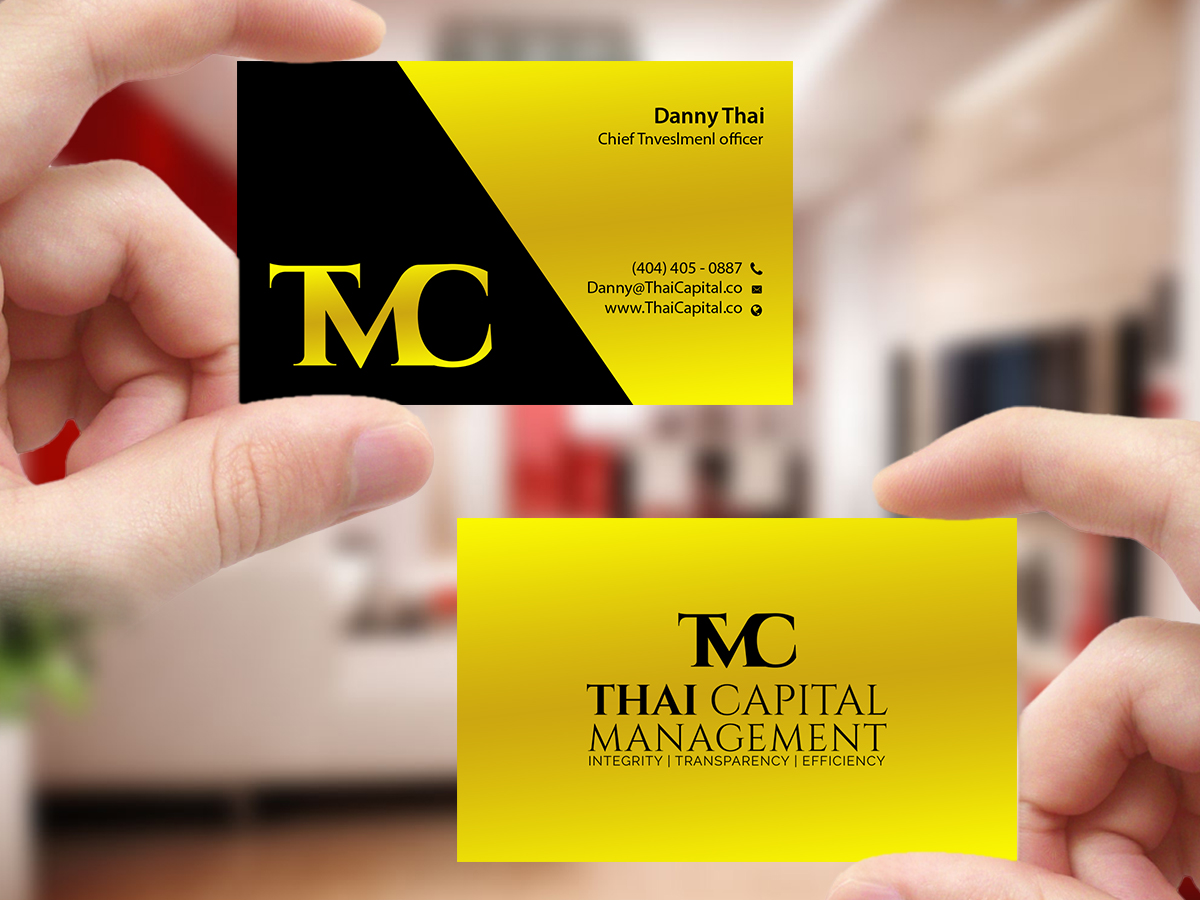Business Card Design by Creations Box 2015 for Thai Capital Management | Design #12366458
