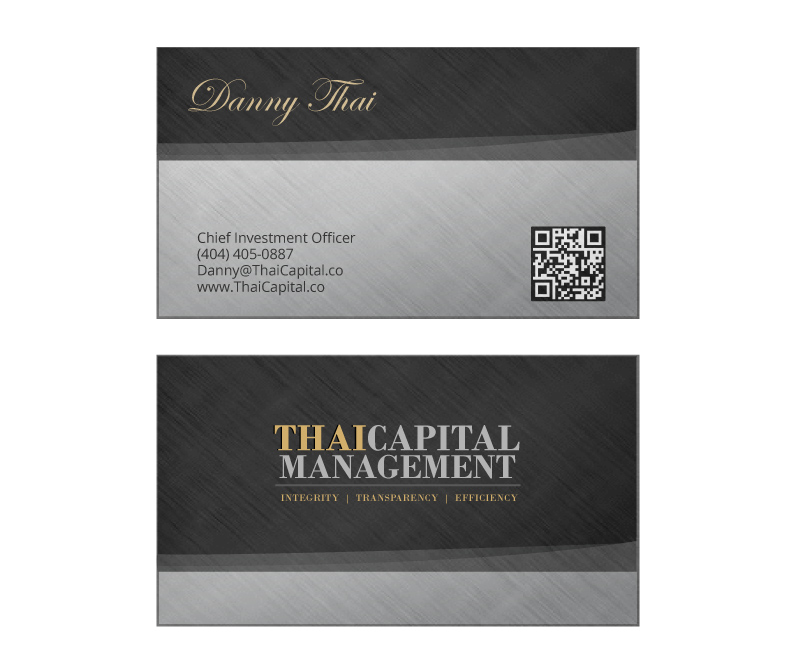 Business Card Design by instudio for Thai Capital Management | Design #12441980