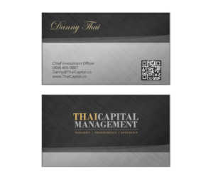 Business Card Design by instudio for Thai Capital Management | Design: #12441980