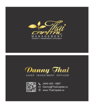 Business Card Design by dianpraditaputri for Thai Capital Management | Design #12394905