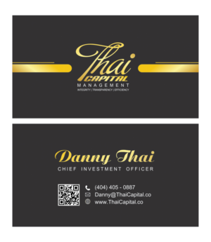 Business Card Design by dianpraditaputri for Thai Capital Management | Design: #12422170