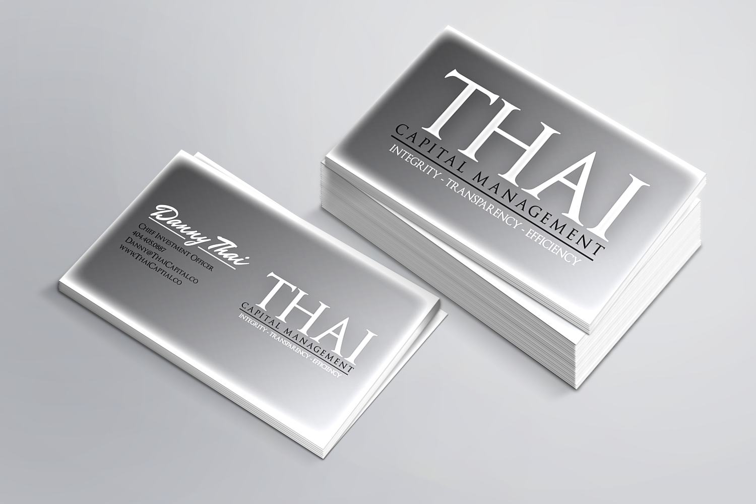 Business Card Design by SceneSpotDesign for Thai Capital Management | Design #12366060