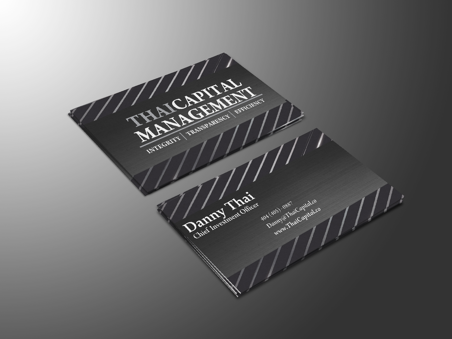 Business Card Design by designerdhyani for Thai Capital Management | Design #12433272