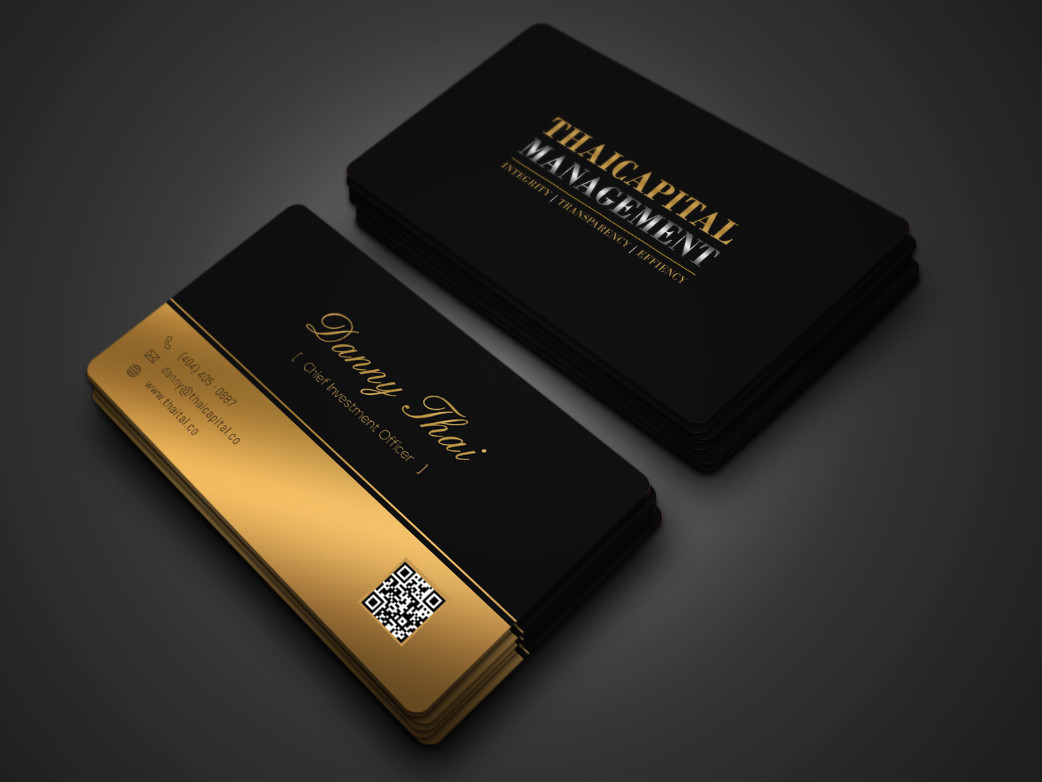 Business Card Design by Graphic Flame for Thai Capital Management | Design #12391151