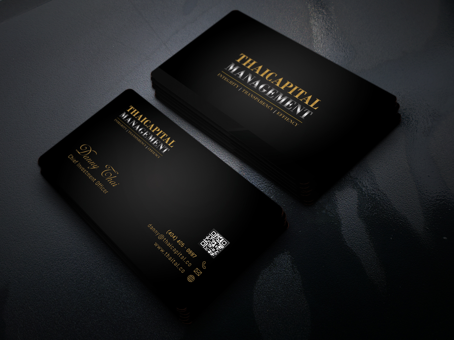 Business Card Design by Graphic Flame for Thai Capital Management | Design #12391152