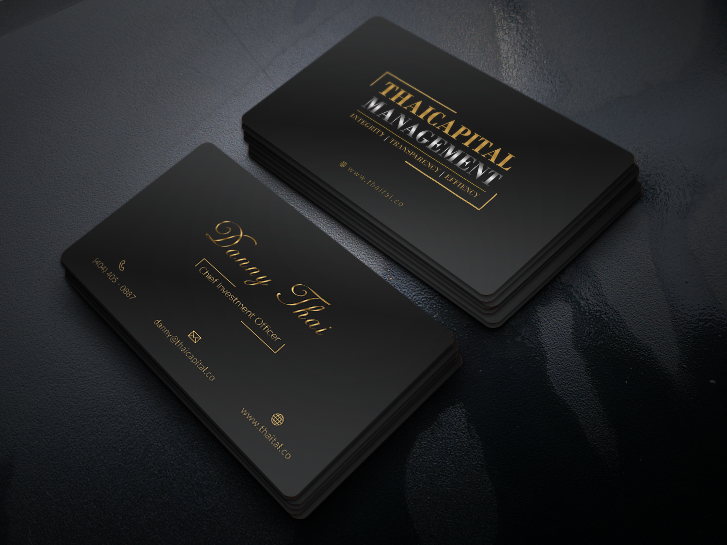 Design de Carte de Visite par Graphic Flame pour Thai Capital Management | Design #12391161