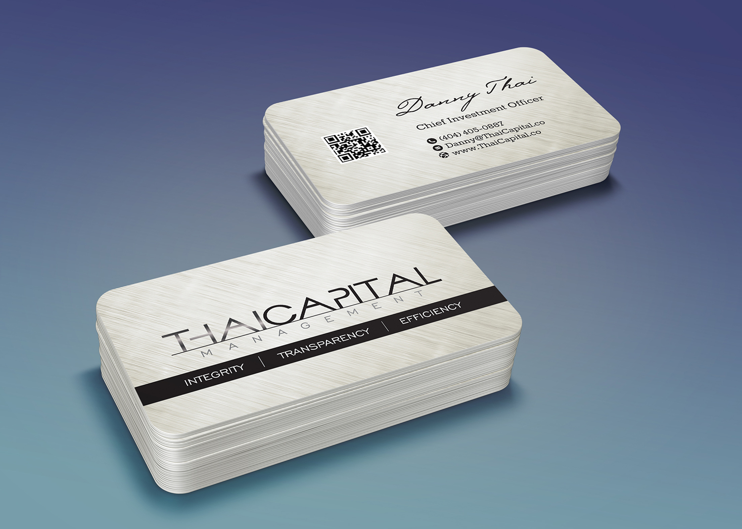 Business Card Design by alhemique1 for Thai Capital Management | Design #12421662