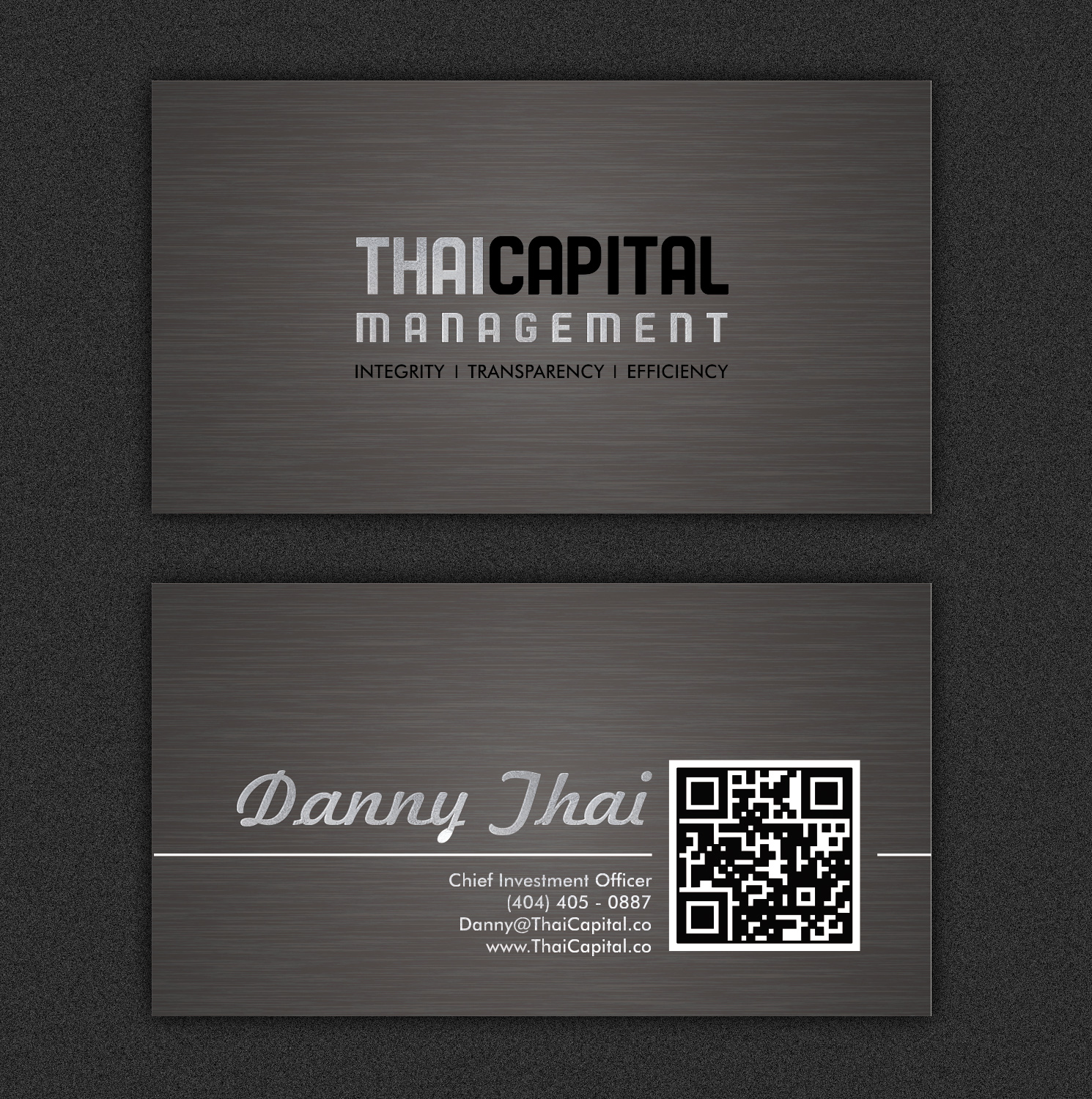 Design de Carte de Visite par design.focus pour Thai Capital Management | Design #12434995