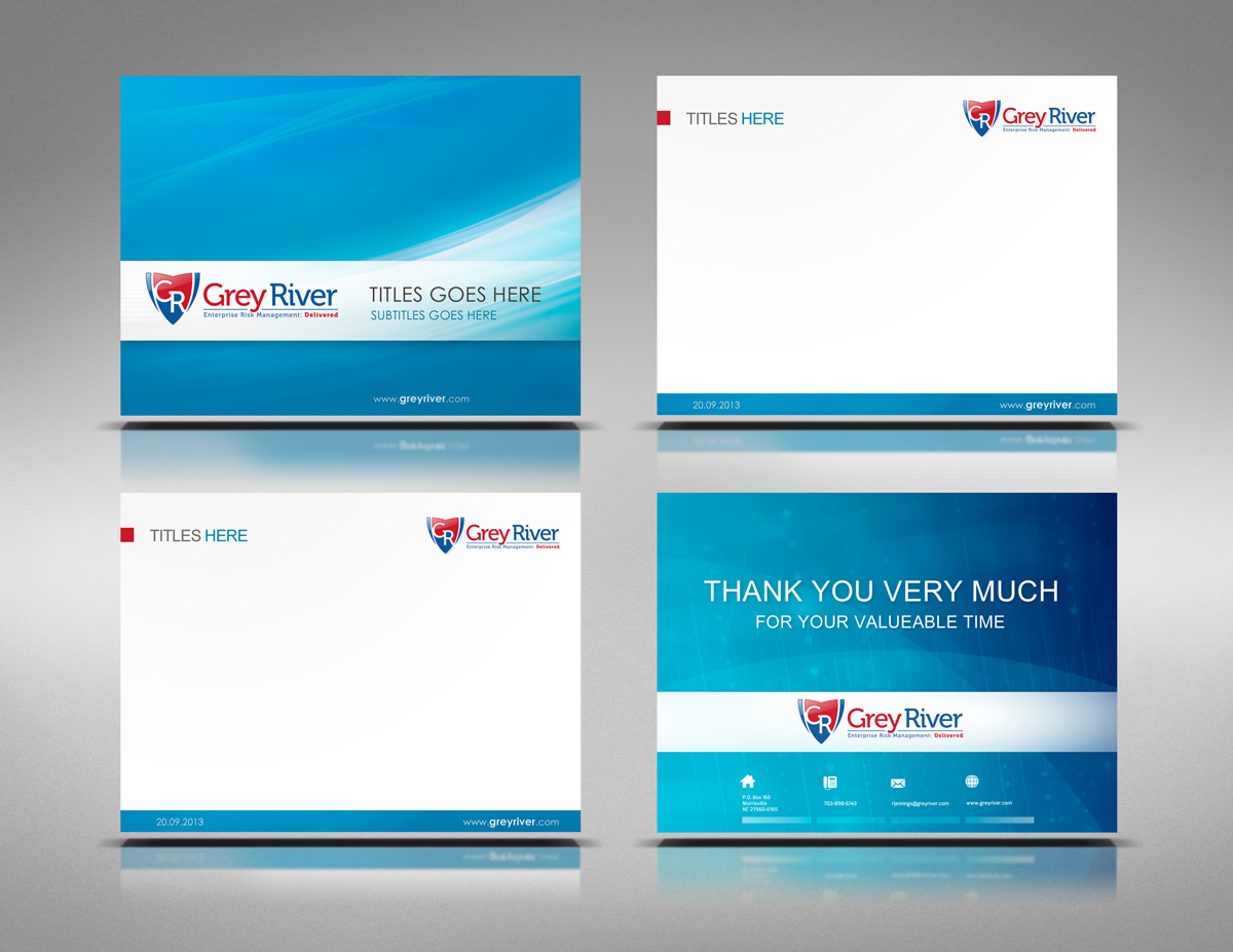 Design de PowerPoint par logodentity pour Grey River LLC | Design #2405508