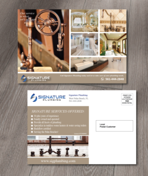 Postkarten-Design von alex989 für Signature Plumbing. Inc | Design: #12413152