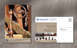 Postcard Design by alex989 for Signature Plumbing. Inc | Design: #12434061