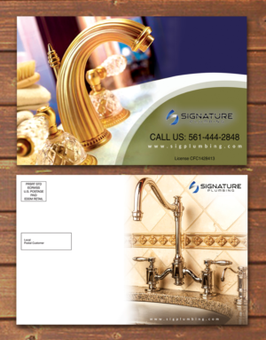 Postkarten-Design von debdesign für Signature Plumbing. Inc | Design: #12502994