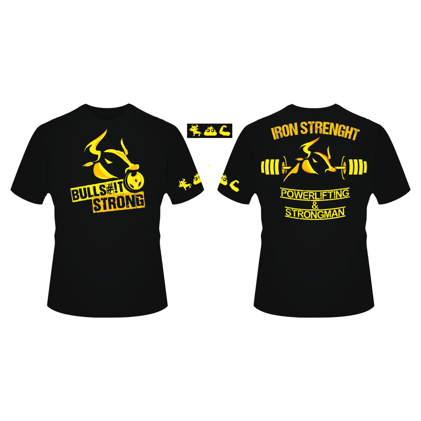 T-Shirt-Design von FlorinMH für Iron Strength Power & Performance | Design #12511748