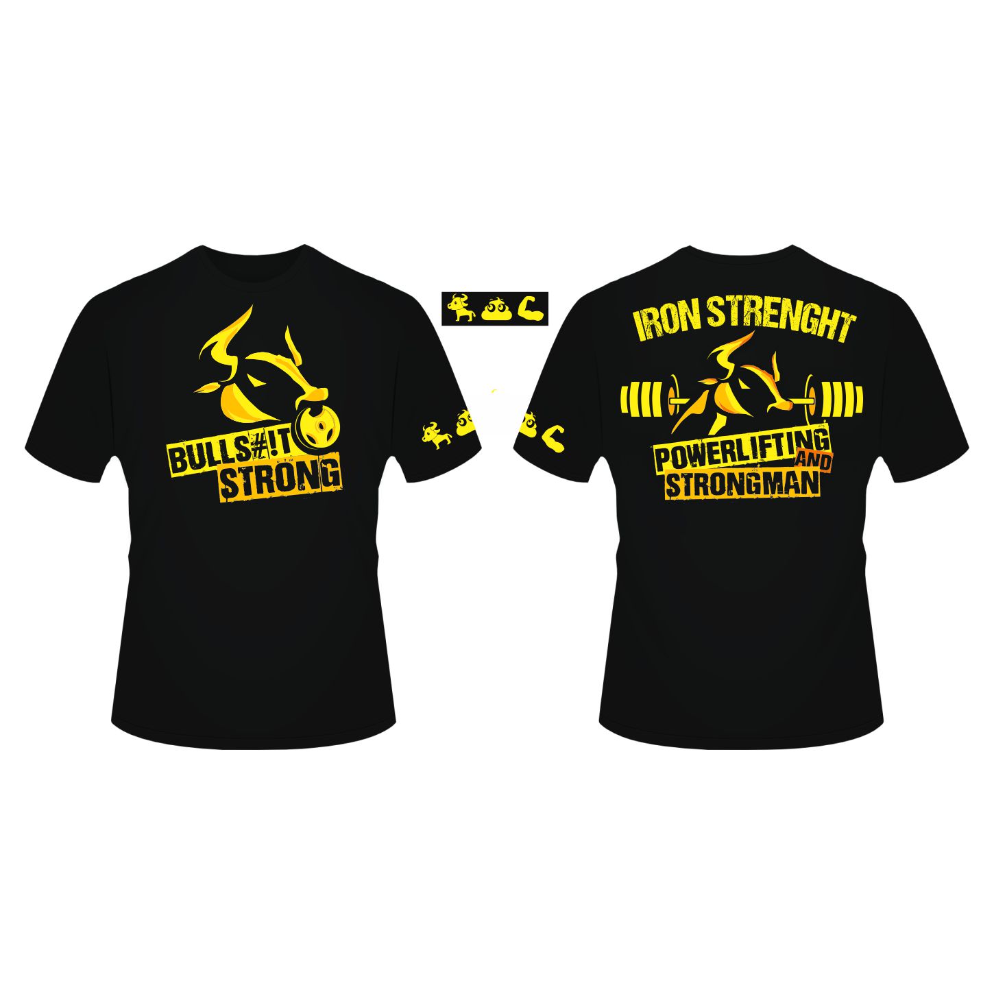 T-Shirt-Design von FlorinMH für Iron Strength Power & Performance | Design #12511749