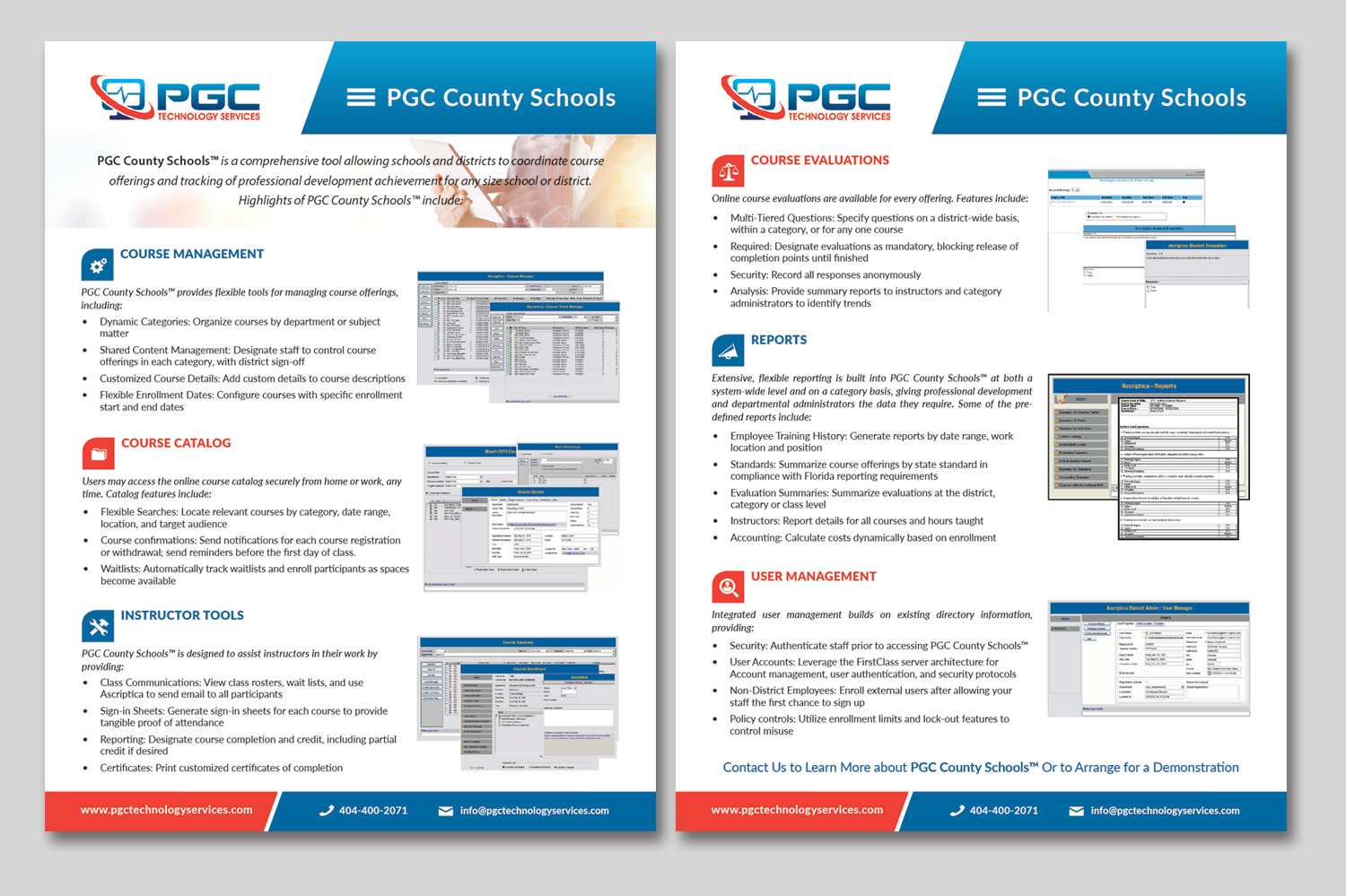 Brochure Design by Adylhere for PGC Technology Services | Design #12386192