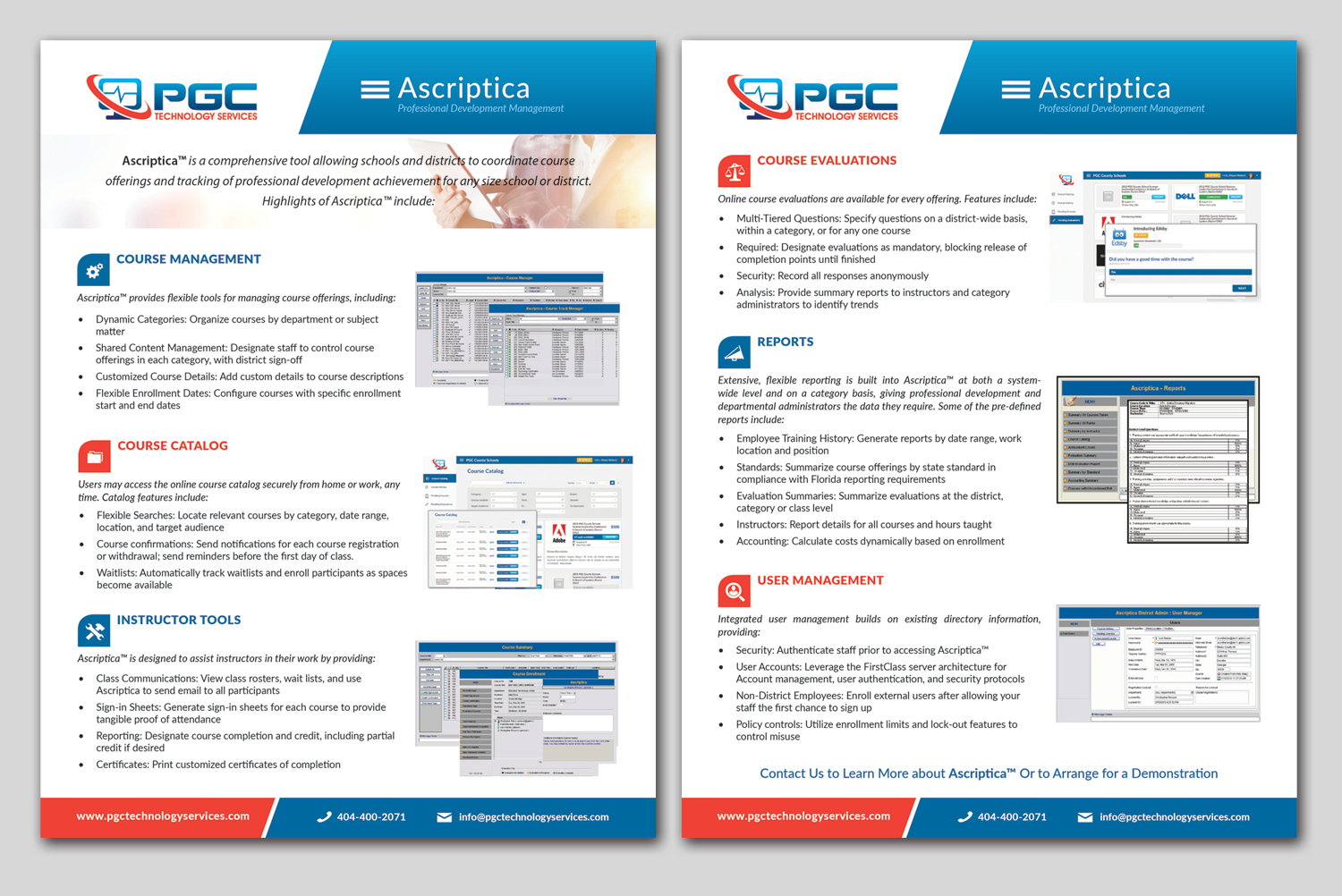 Brochure Design by Adylhere for PGC Technology Services | Design: #12400518