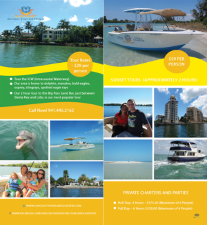 Diseño de Flyer por Cezara para Suncoast Adventure Tours and Charters | Diseño #12409966