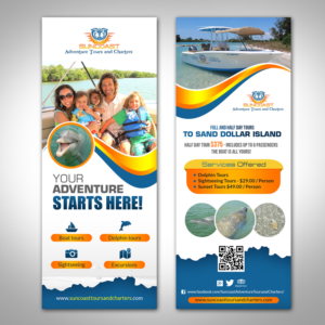 Diseño de Flyer por creative.bugs para Suncoast Adventure Tours and Charters | Diseño: #12626286