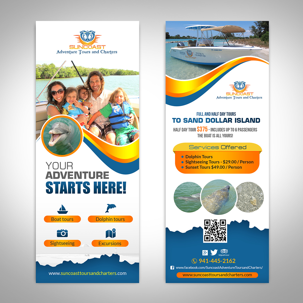 Flyer Design by creative.bugs for Suncoast Adventure Tours and Charters | Design #12639010