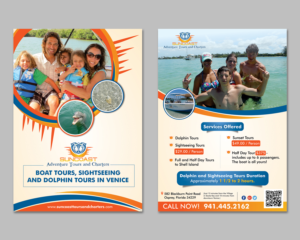 Diseño de Flyer por ecorokerz para Suncoast Adventure Tours and Charters | Diseño #12373249