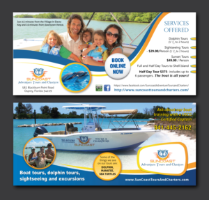 Suncoast Adventure Tours. Dolphin, Sightseeing, Sunset and private tours.  | Flyer Design by meet007