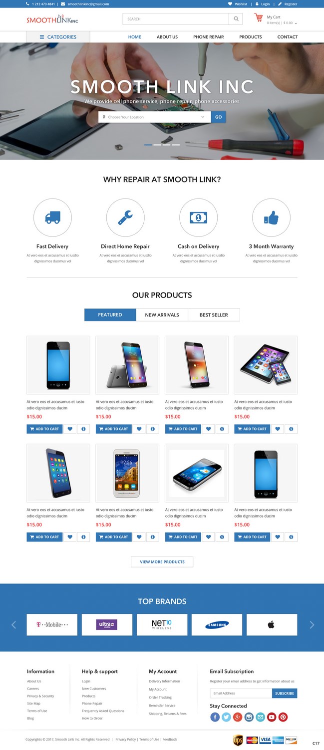 Web Design by pb for Smooth Link inc | Design #13775716