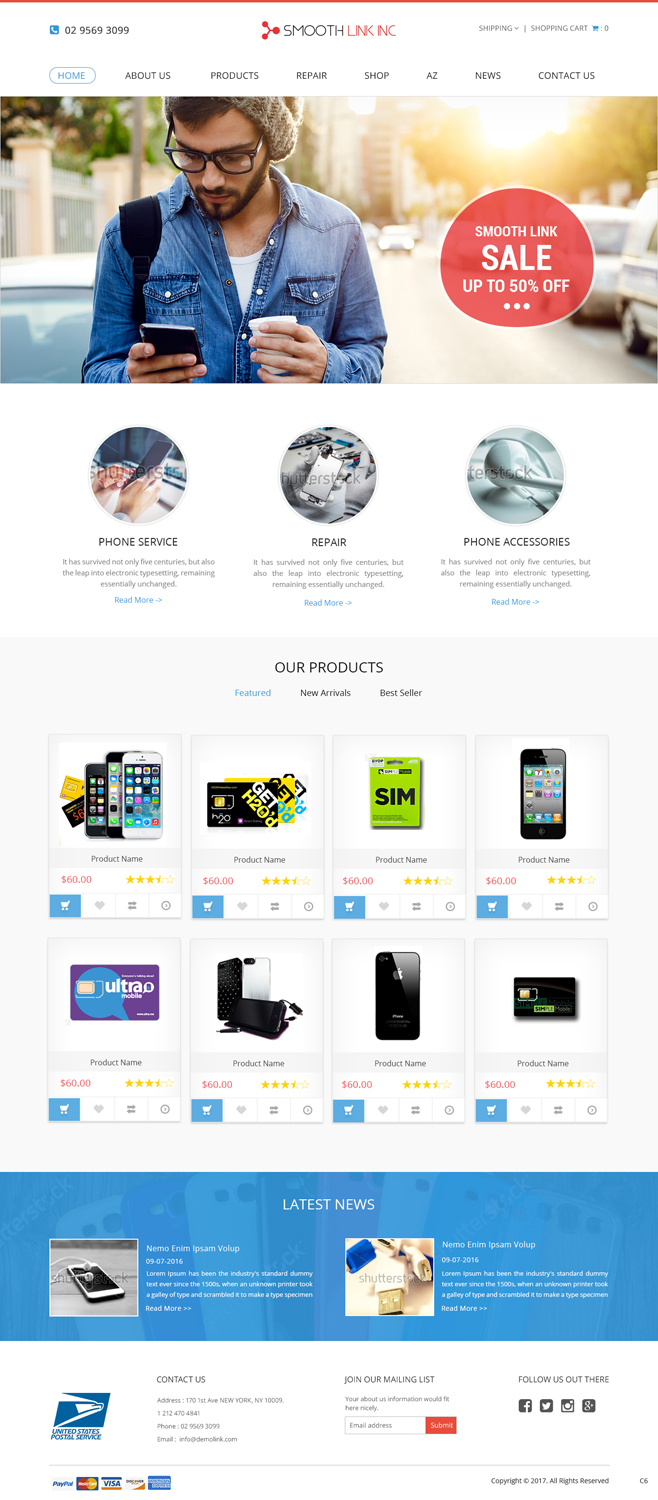 Web Design by pb for Smooth Link inc | Design #13833468