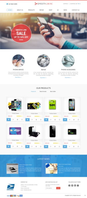 Web Design by pb for Smooth Link inc | Design: #13858507