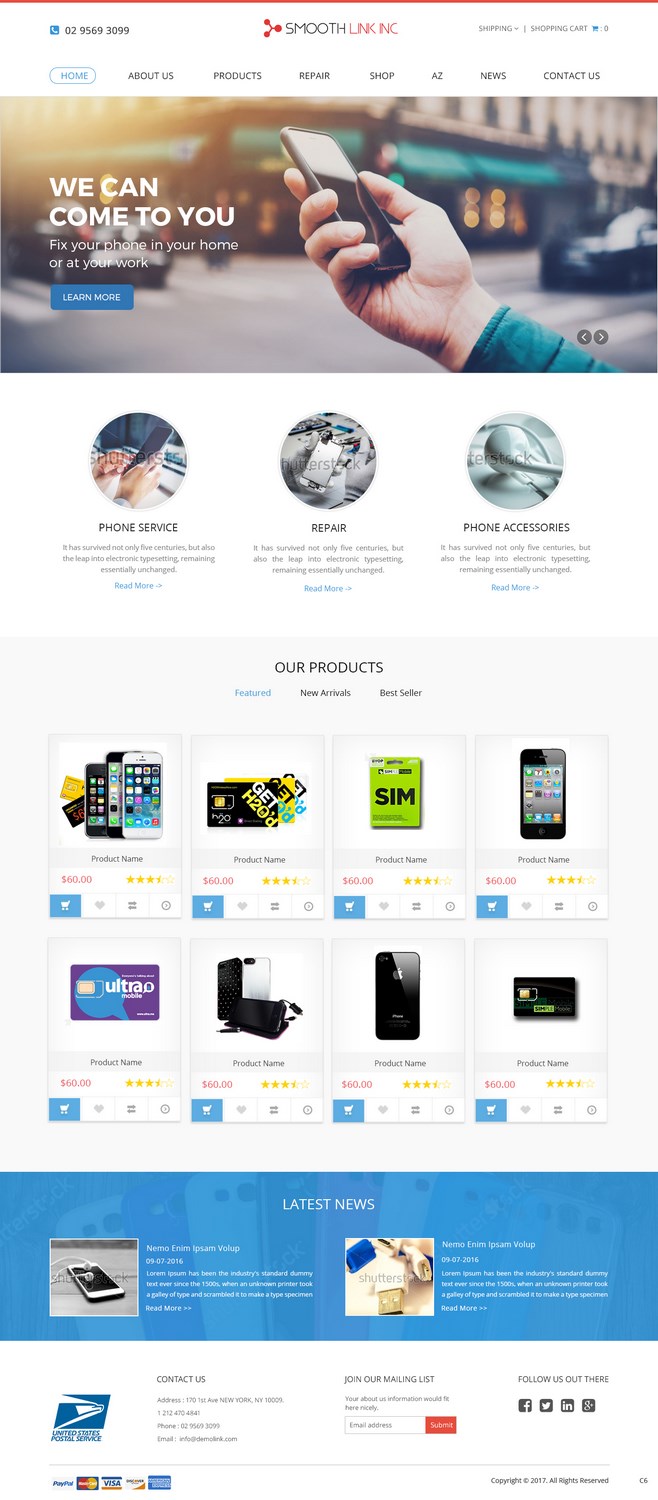 Web Design by pb for Smooth Link inc | Design #13858508