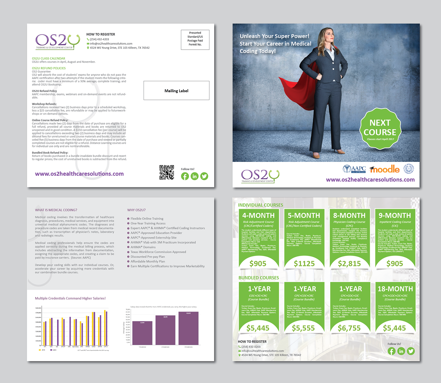 Postcard Design by alex989 for OS2 Healthcare Solutions, LLC | Design #12377043