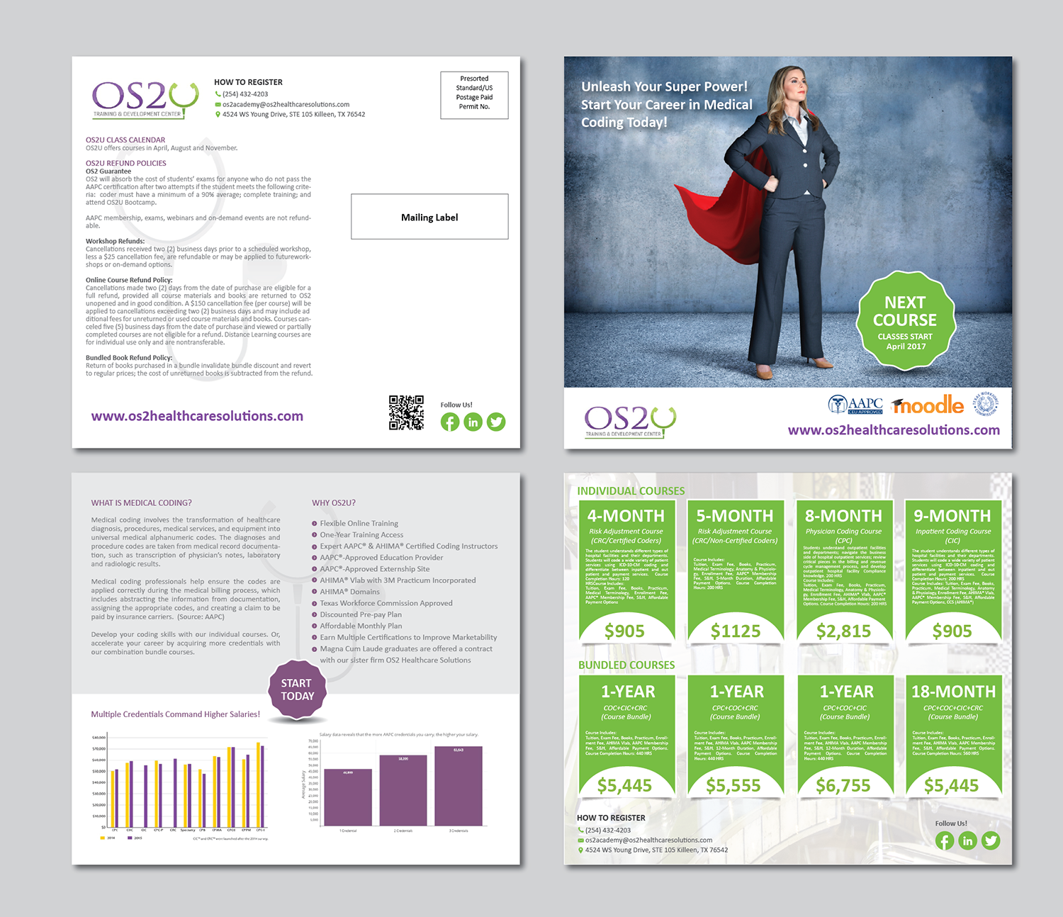 Postcard Design by alex989 for OS2 Healthcare Solutions, LLC | Design: #12384688