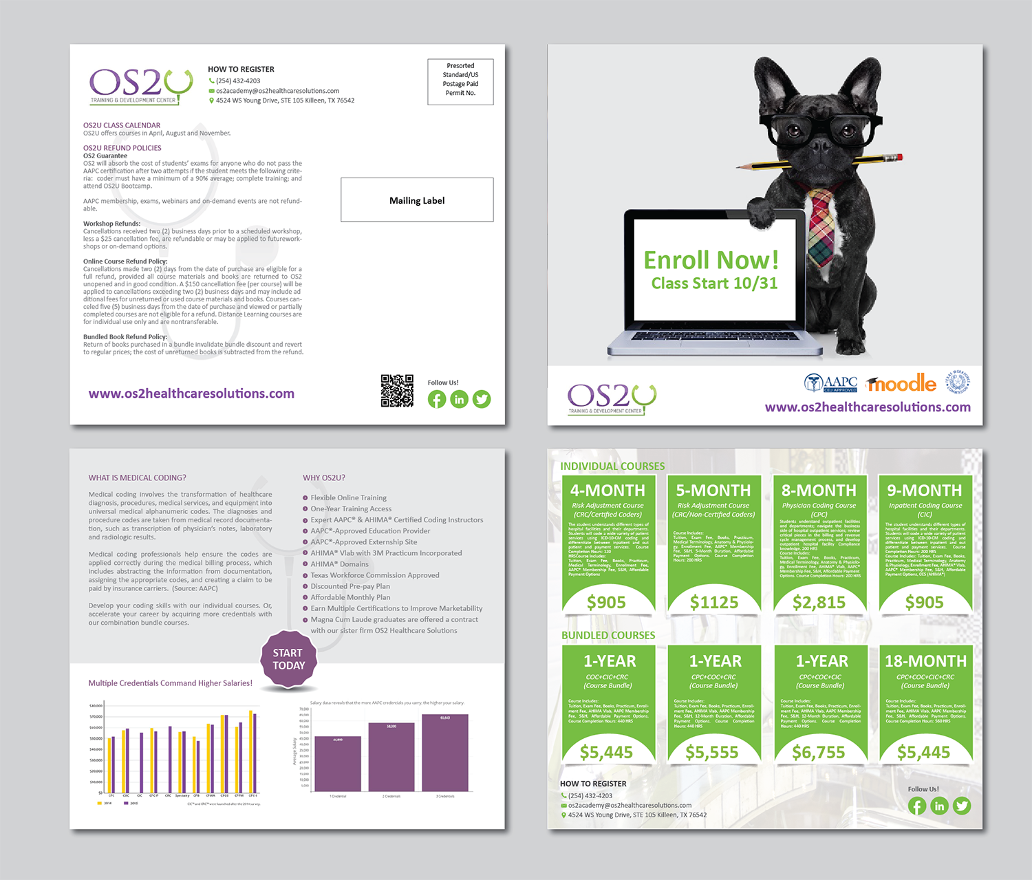 Postcard Design by alex989 for OS2 Healthcare Solutions, LLC | Design #12390426