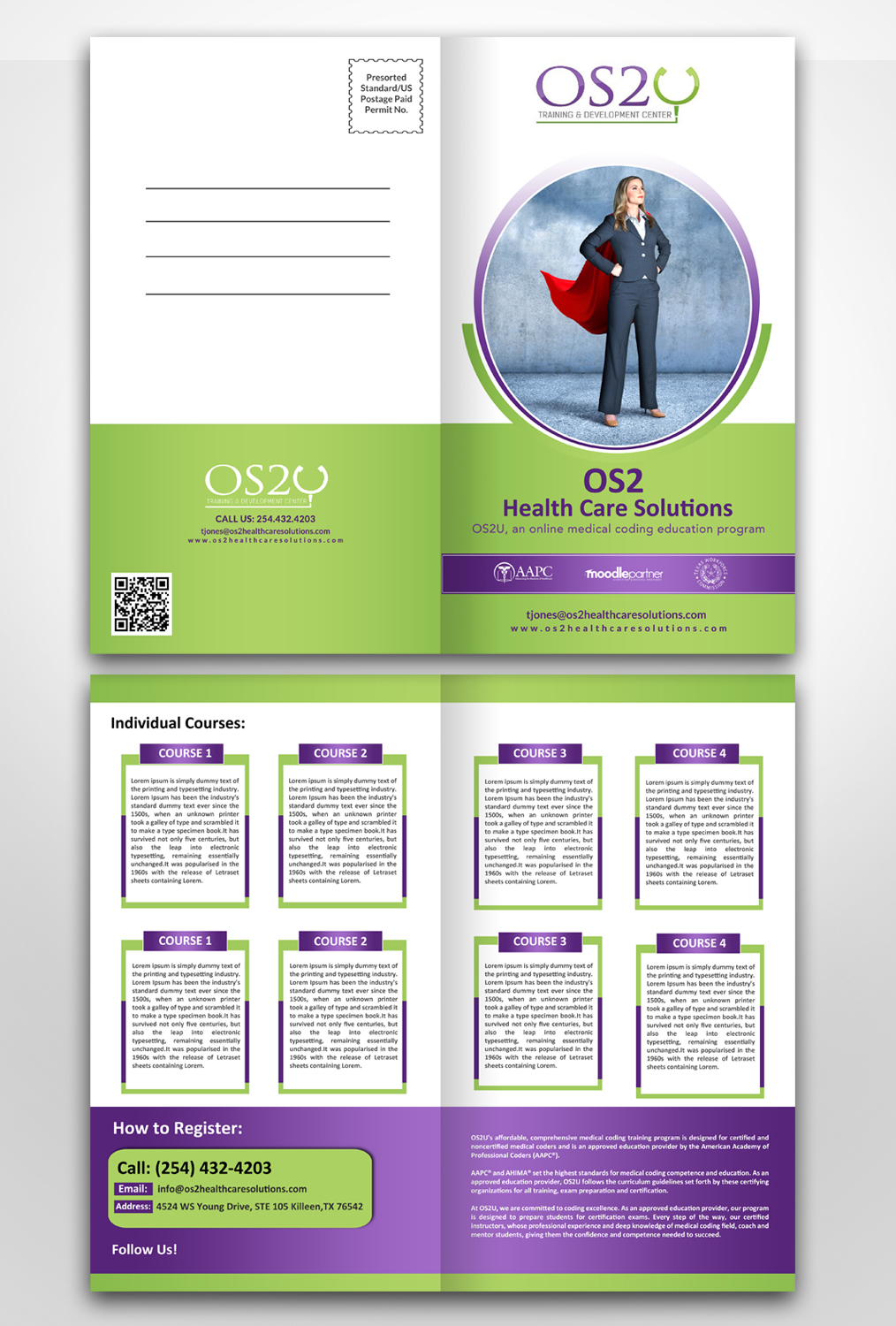 Postcard Design by debdesign for OS2 Healthcare Solutions, LLC | Design #12390395