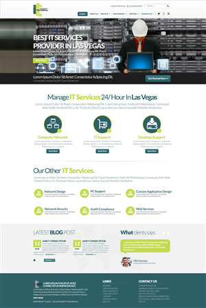 WordPress-Design von TechWise für dieses Projekt | Design: #2428889