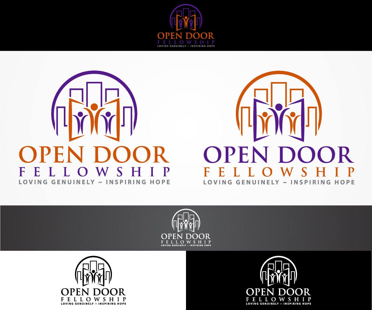 Logo Design by sangeloenriquez for Open Door Fellowship | Design #12427589