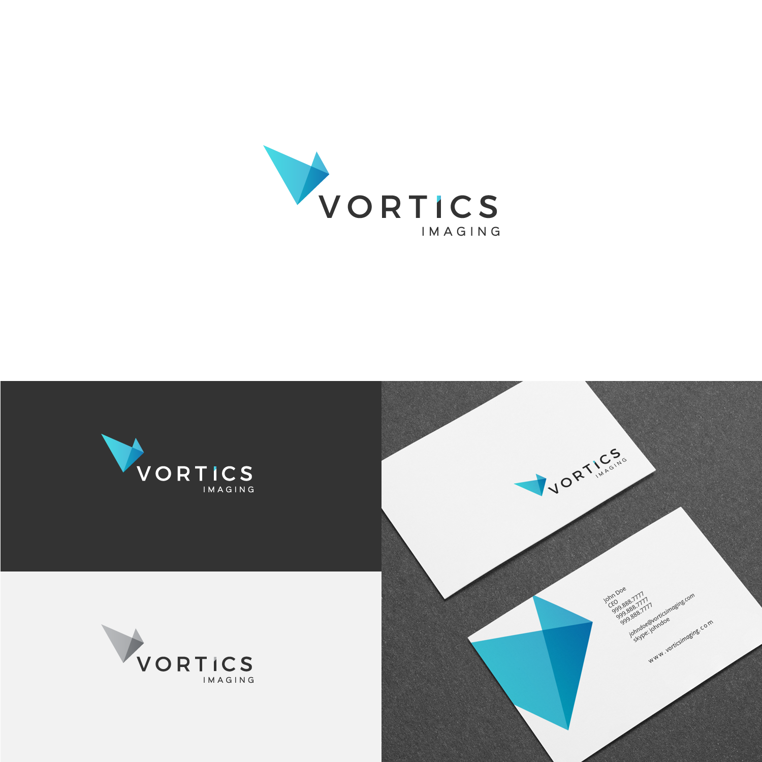Logo Design by Rodrigo Porfiro for Vortics Imaging | Design #12410835
