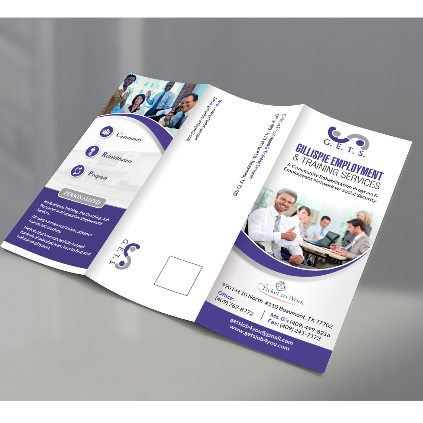 Brochure Design by creative.bugs for Gillispie Employment & Training Service | Design #12617102