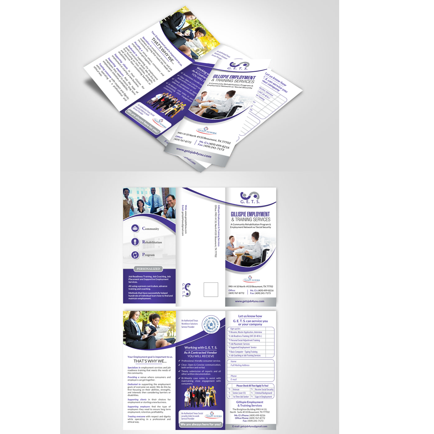 Broschüren-Design von creative.bugs für Gillispie Employment & Training Service | Design #12650283