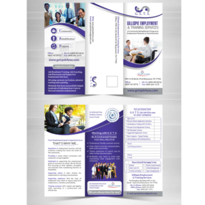 Brochure Design by creative.bugs for Gillispie Employment & Training Service | Design: #12674035