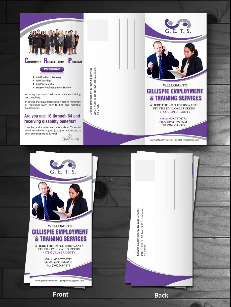 Brochure Design by innovative earth for Gillispie Employment & Training Service | Design #12633306