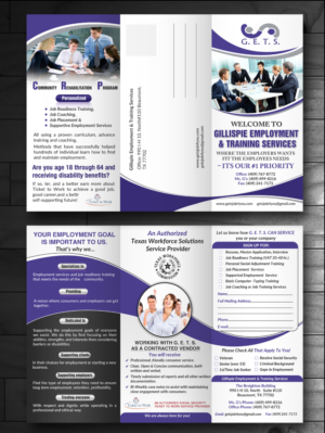 Brochure Design by innovative earth for Gillispie Employment & Training Service | Design: #12651152