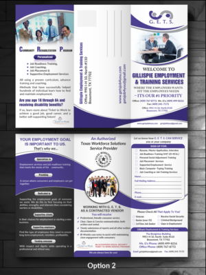 Brochure Design by innovative earth for Gillispie Employment & Training Service | Design: #12674659