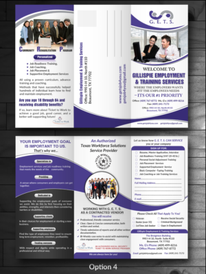 Brochure Design by innovative earth for Gillispie Employment & Training Service | Design: #12674661